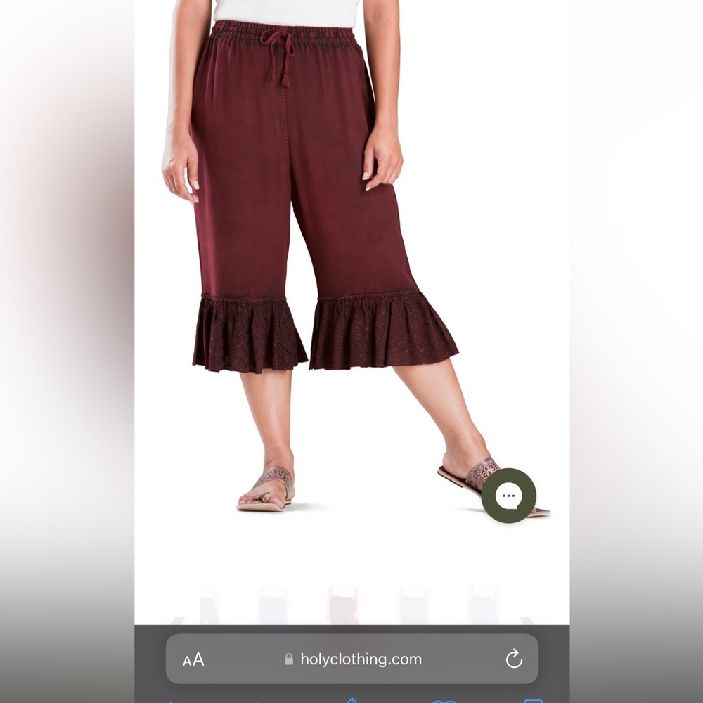 Holy Clothing Heather Bloomers in Burgundy Wine - 2x